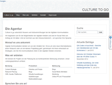 Tablet Screenshot of culture-to-go.com